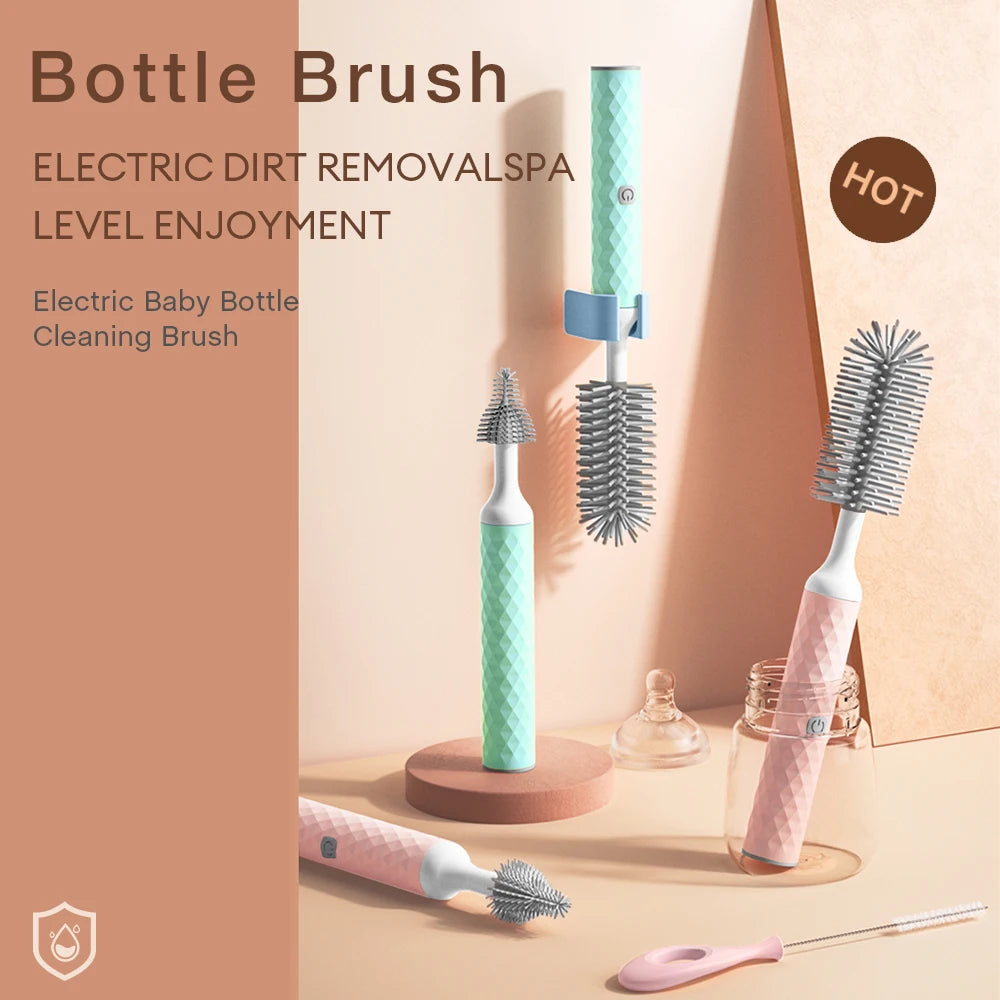 Electric Bottle Brush Set