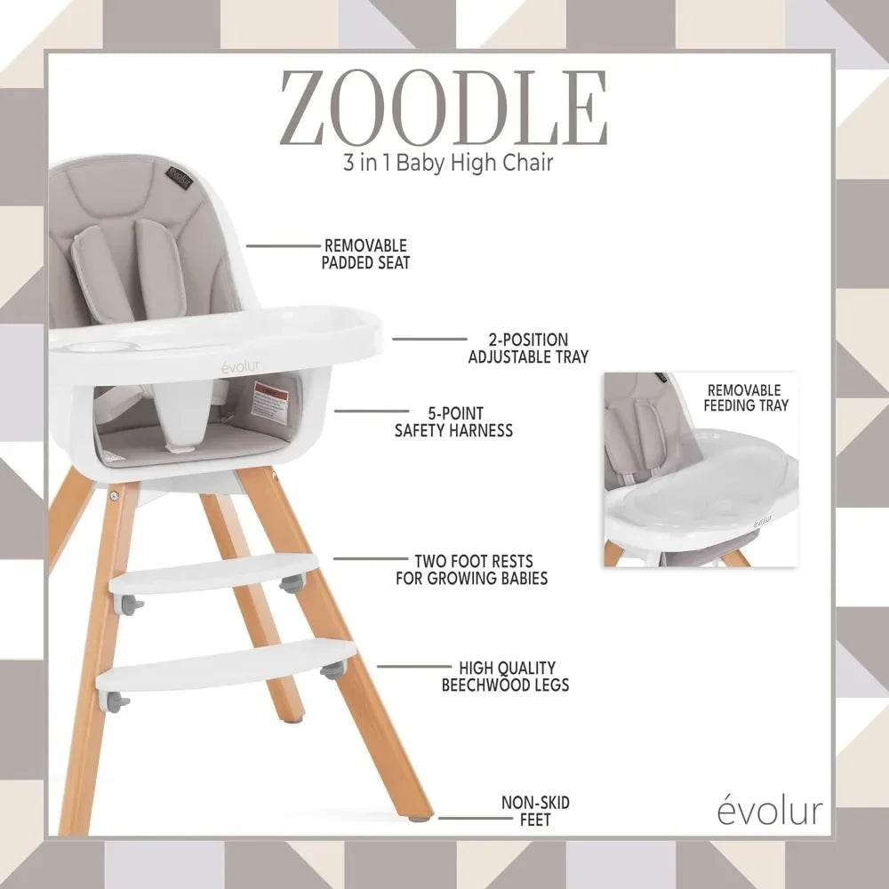 Convertible Baby High Chair