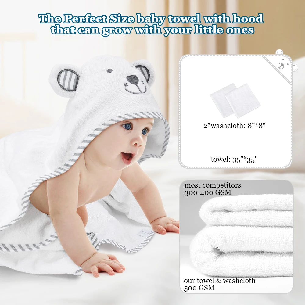 Organic Baby Hooded Towel