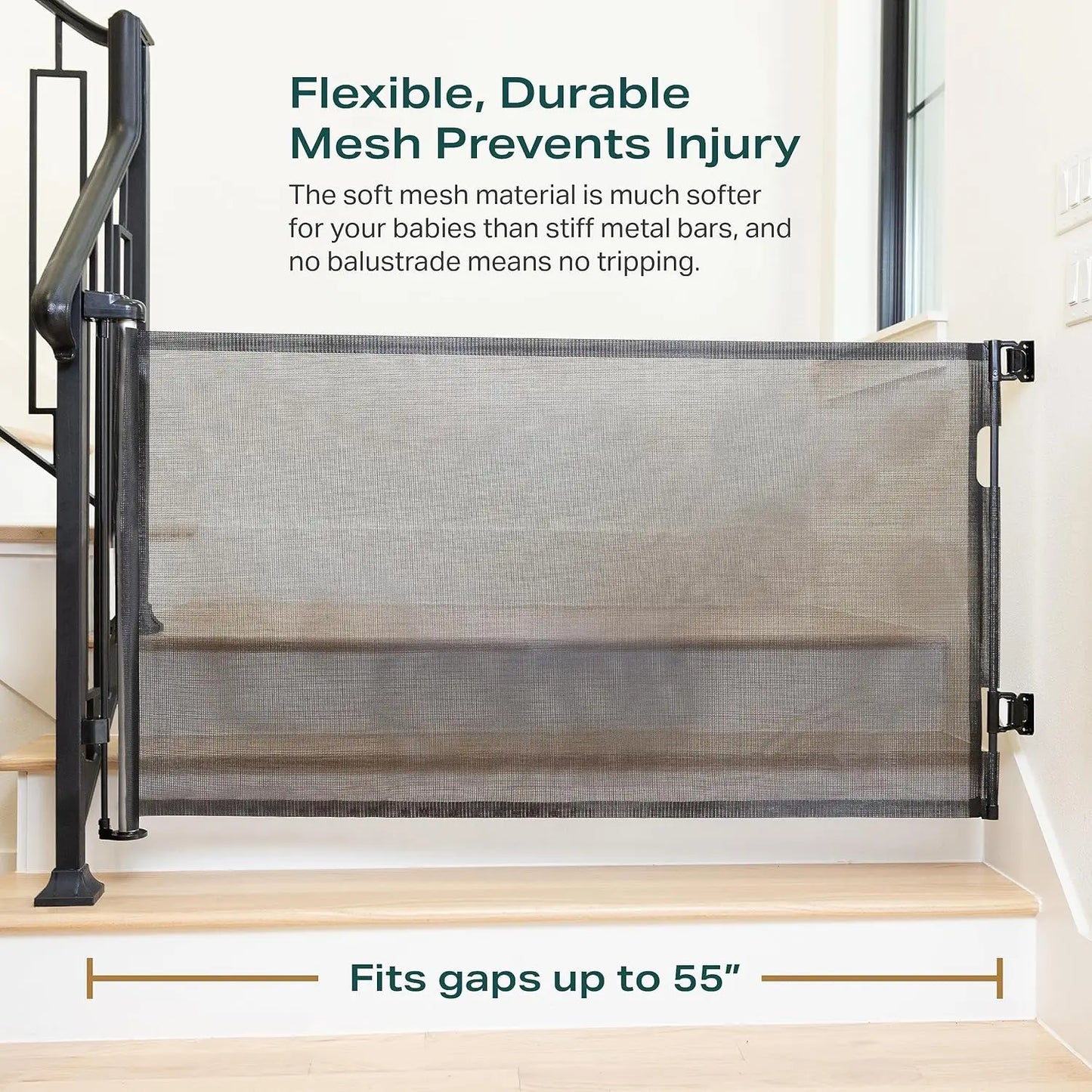 Retractable Baby Gate Set